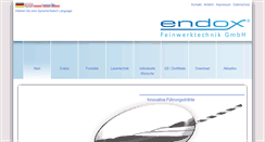 Desktop Screenshot of endox-technik.de