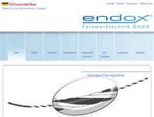 Tablet Screenshot of endox-technik.de